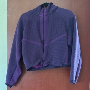 Nike Purple Bomber Jacket with Quilted Design